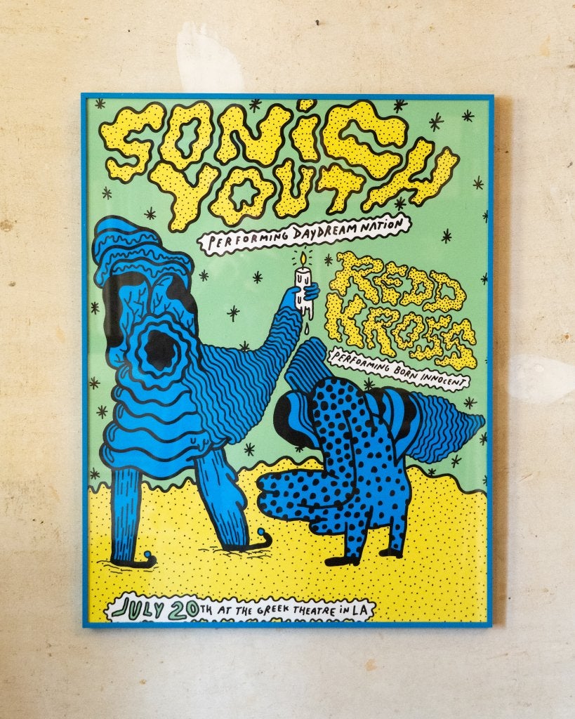 Dennis Tyfus zeefdruk Sonic Youth, Antiek en Kunst, Gesigneerd, Ophalen, Zeefdruk