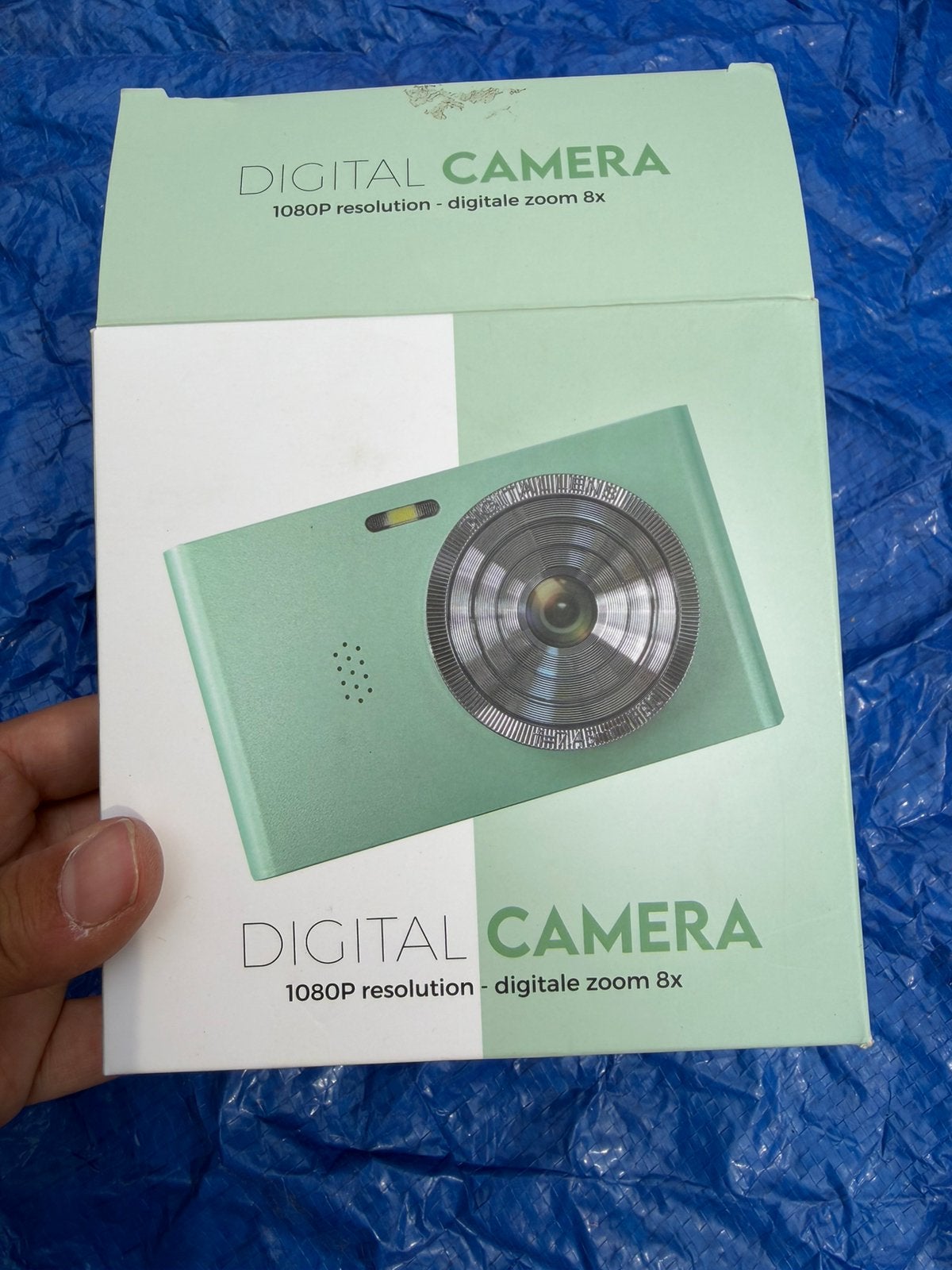Lichtgroene digitale camera, Audio, Tv en Foto, Fotocamera's Digitaal, Ophalen, Nieuw, Overige Merken