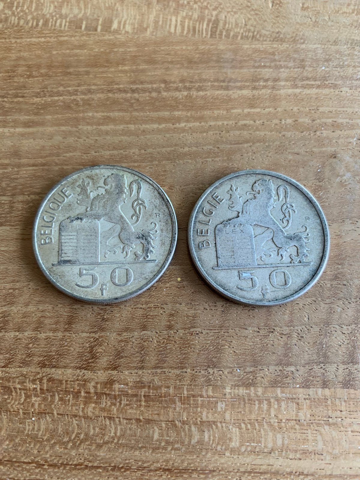 Belgische munt 50 frank, Postzegels en Munten, Ophalen, Zilver