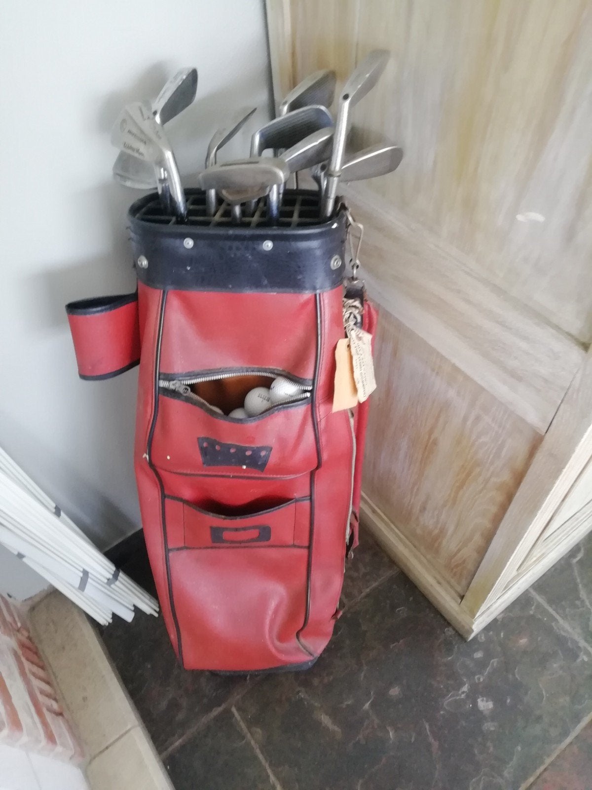 Vintage golftas, Ophalen, Club