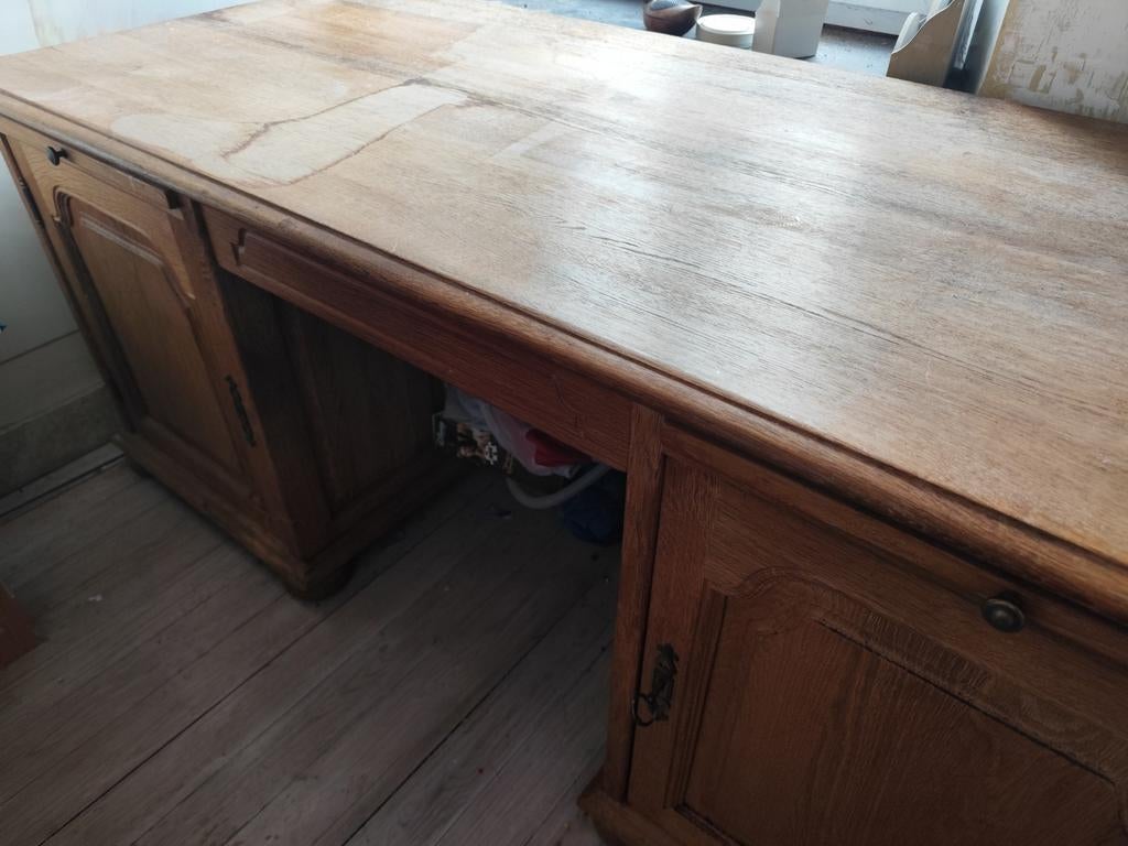 Magnifique bureau en bois massif, Maison & Meubles, Enlèvement, Bois