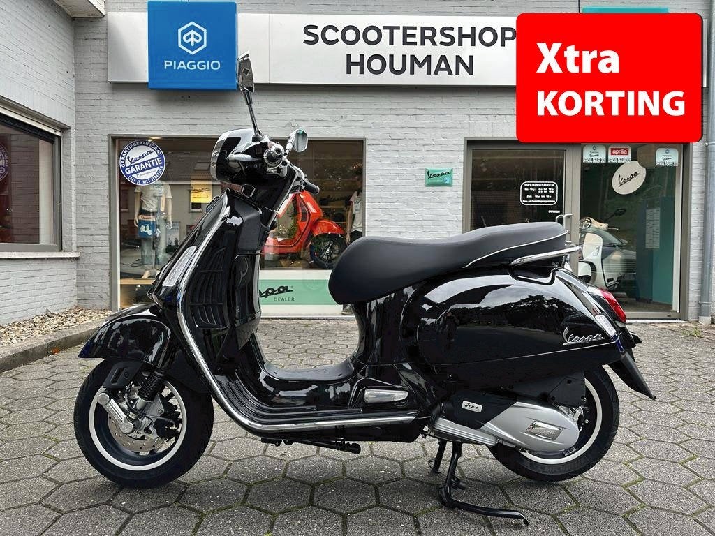 Vespa GTS 125 cc Super Nero Convinto (nr.06), Fietsen en Brommers, Scooters | Vespa, Overige modellen, Nieuw, 125 cc, Benzine