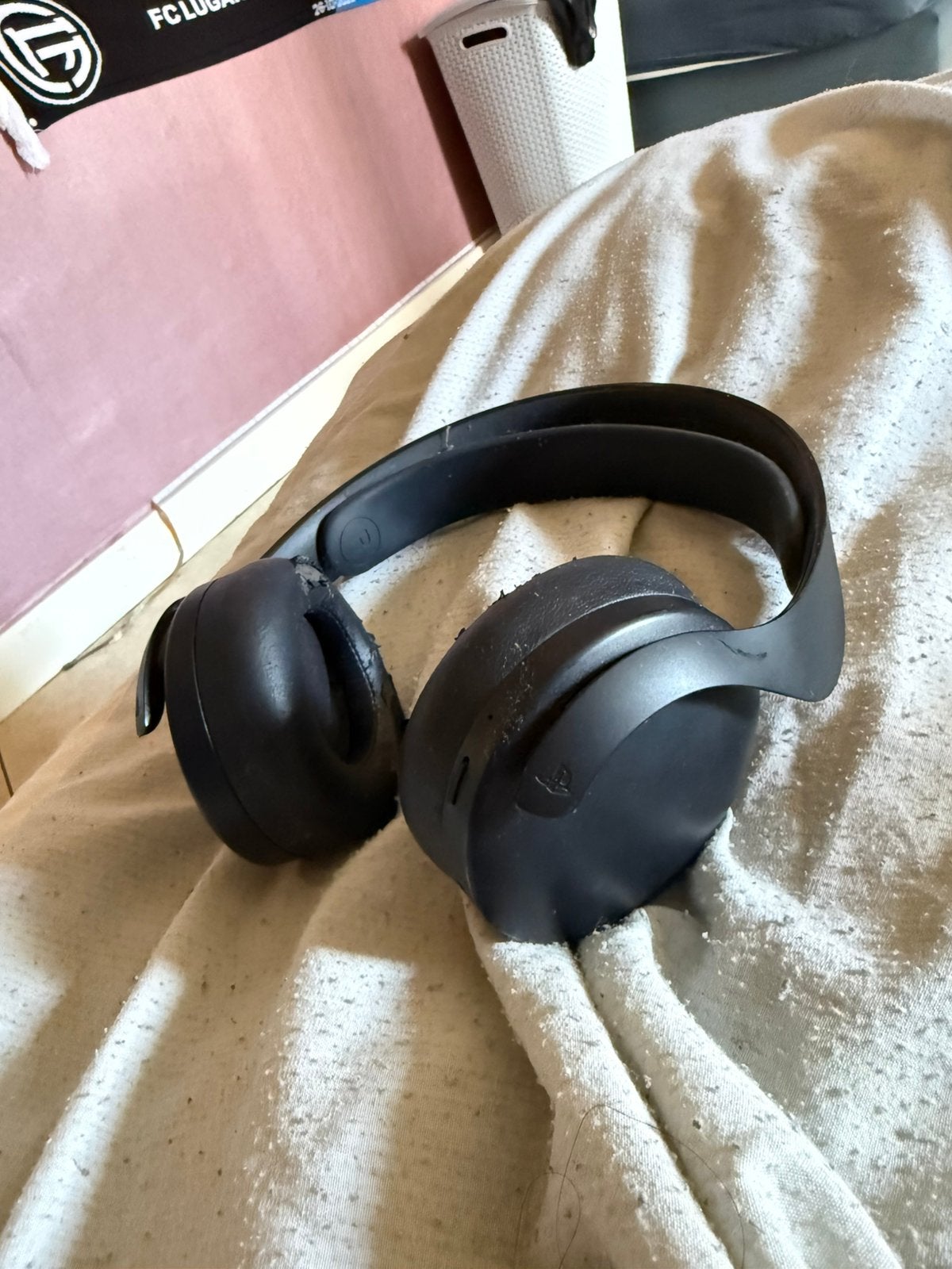 Playstation gaming headset met usb stick, TV, Hi-fi & Vidéo, Enlèvement, Utilisé, Gaming