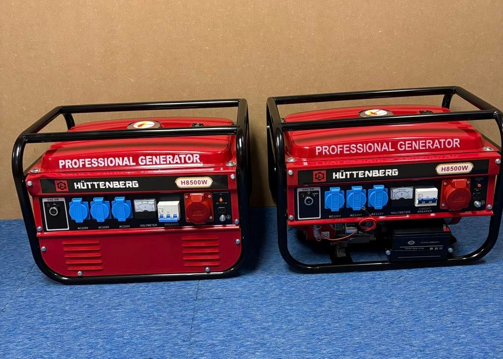 Nieuwe Huttenberg 230/380V benzine noodstroom aggregaten, Ophalen, Nieuw