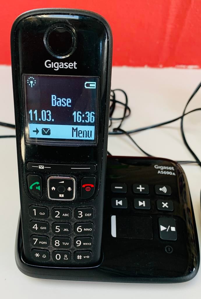 Draadloze telefoon met antwoordapparaat, Ophalen, Zo goed als nieuw