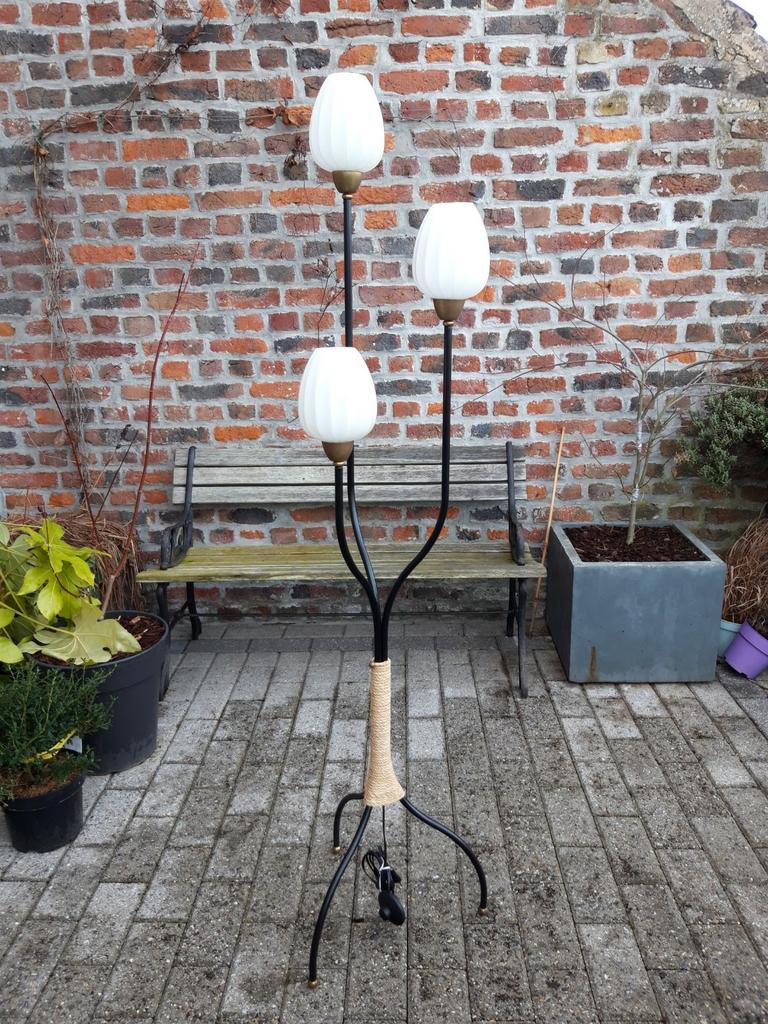 Vintage vloerlamp uit de jaren 50, Ophalen, Zo goed als nieuw