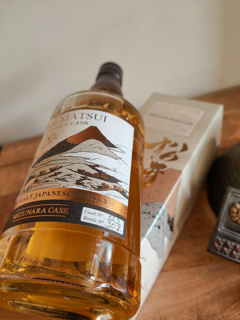 Le Matsui Mizunara Single Cask S.M. Cask:123 Bouteille:308, Neuf, Autres régions, Enlèvement ou Envoi, Pleine
