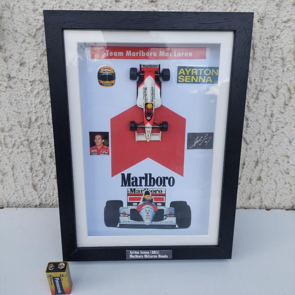 KUNST VOOR HET MAKEN VAN LIJSTEN AYRTON SENNA MARLBORO HONDA, Verzamelen, Verzenden, Zo goed als nieuw