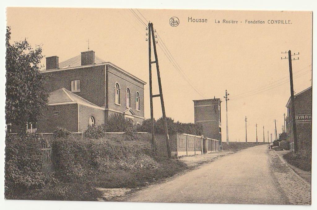 Housse La Rosière - Fondation CONVILLE (mur pub BYRRH), Envoi, Non affranchie, Liège