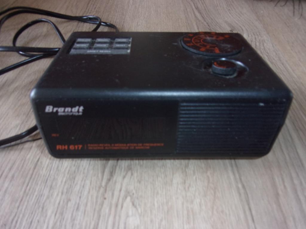 radio-réveil vintage Brandt, Electroménager, Réveils, Enlèvement ou Envoi, Utilisé
