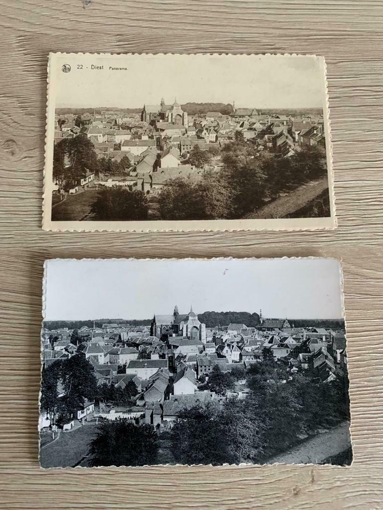 Oude postkaarten Diest - panaroma, Verzamelen, Ophalen, Vlaams-Brabant