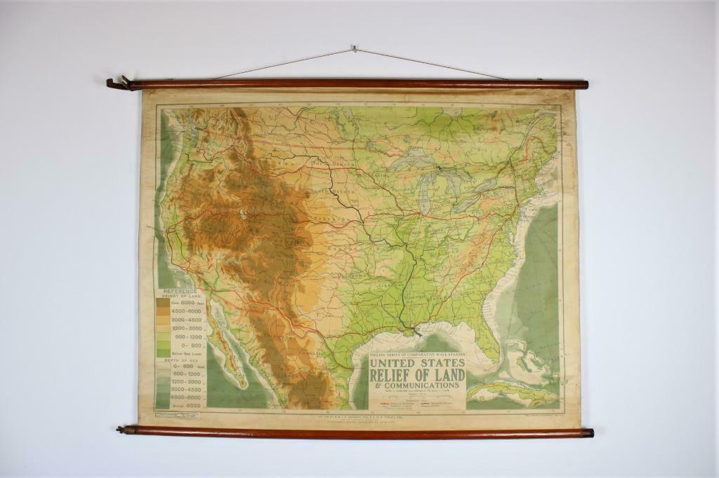 schoolkaart 'United states', Ophalen of Verzenden
