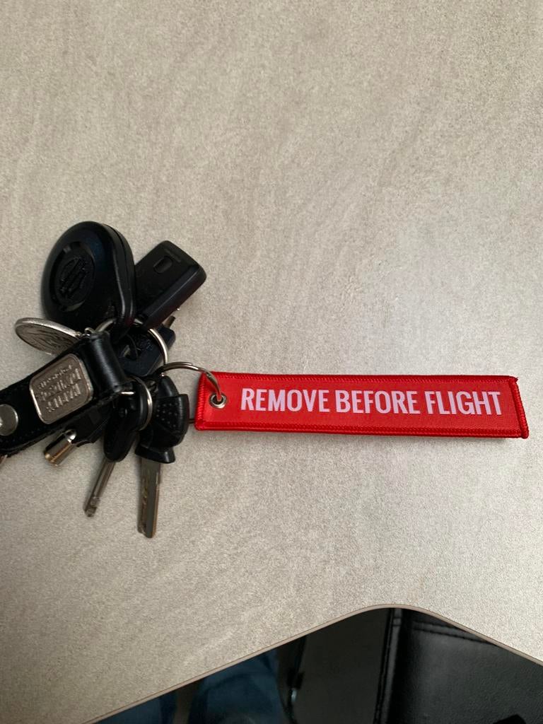 Sleutelhanger remove before flight, Motoren, Ophalen of Verzenden, Nieuw
