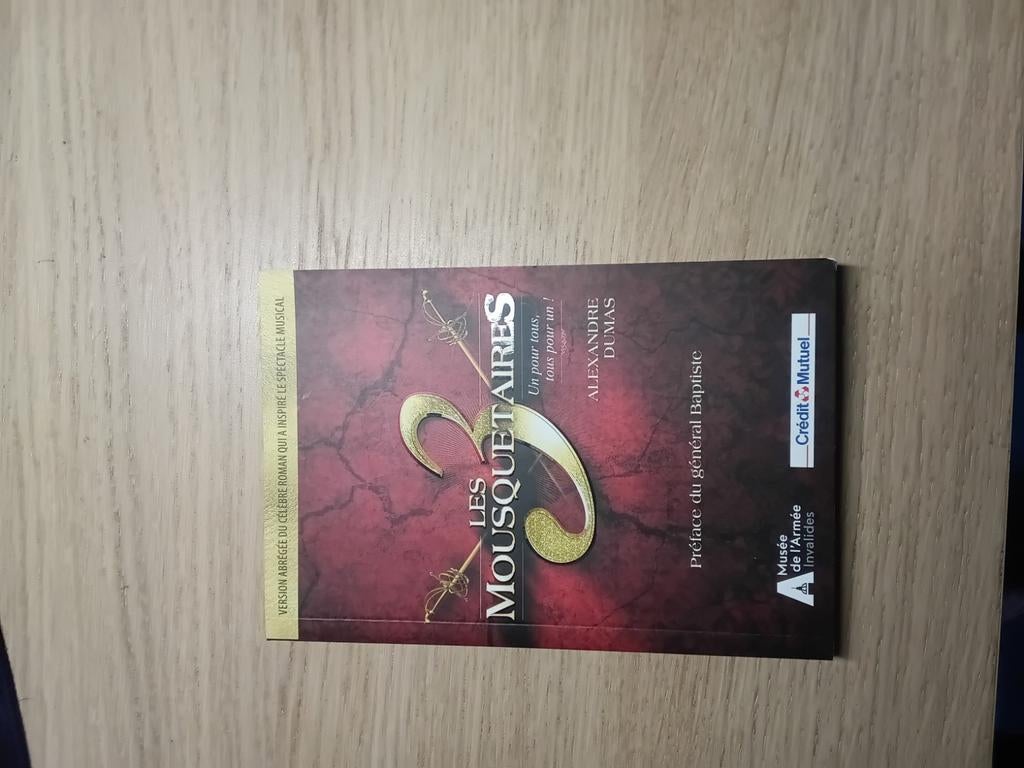 Les 3 mousquetaires. Alexandre Dumas, Livres, Enlèvement, Utilisé
