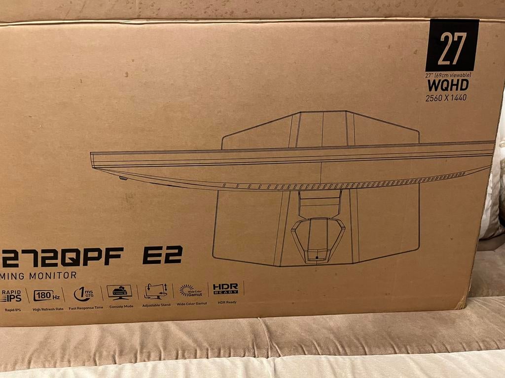 PC de jeu avec écran 180 Hz 27 pouces, Informatique & Logiciels, Moniteurs, Enlèvement, Comme neuf, Gaming