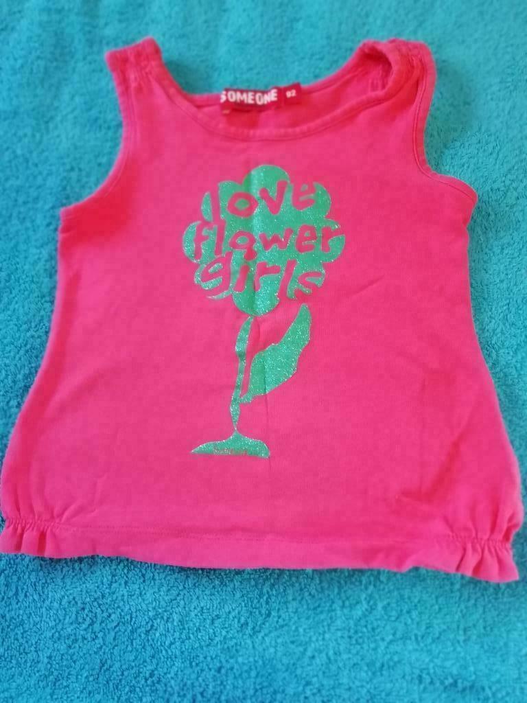 T shirt zonder mouwen Someone maat 92, Kinderen en Baby's, Kinderkleding | Maat 92, Gebruikt, Meisje, Ophalen of Verzenden, Someone