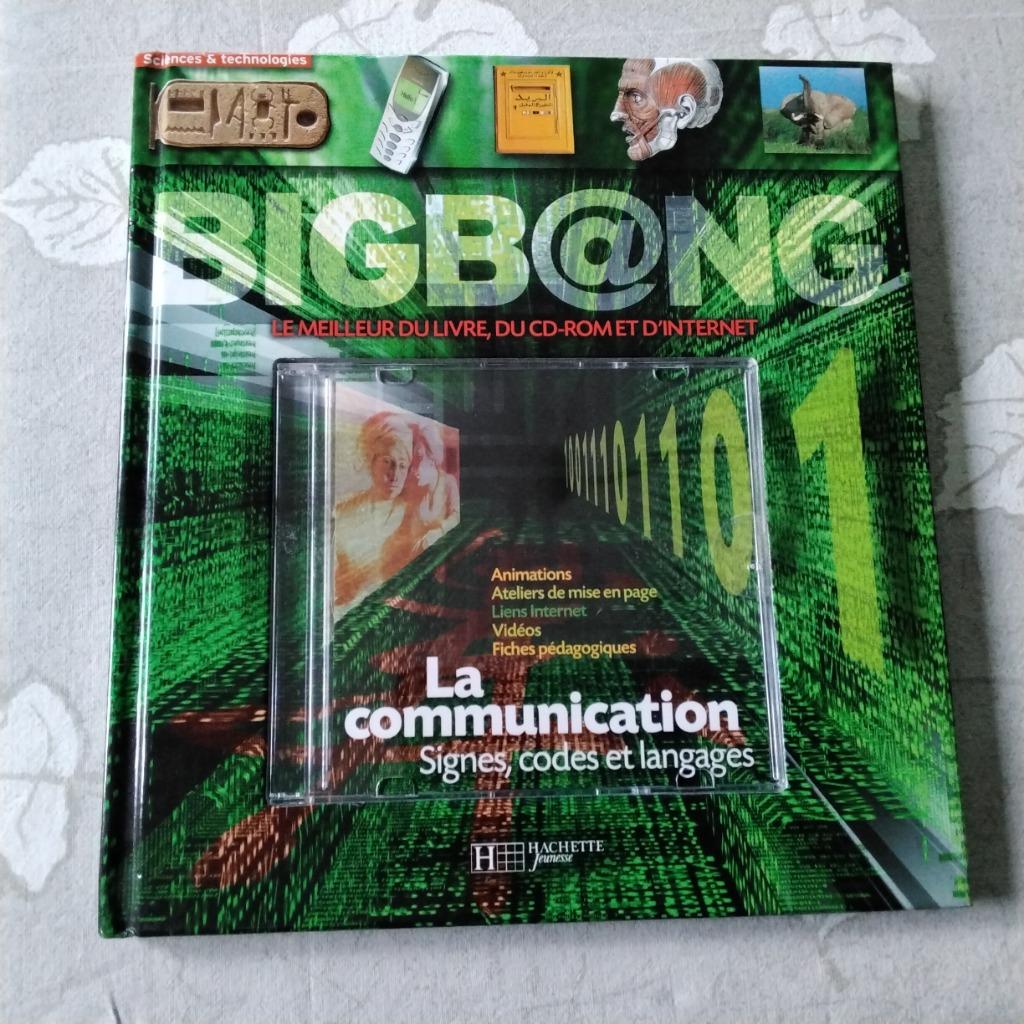 Livre multimédia Bigb@ng La communication: Signes, codes et, Tome à part, Hachette, Comme neuf, Enlèvement