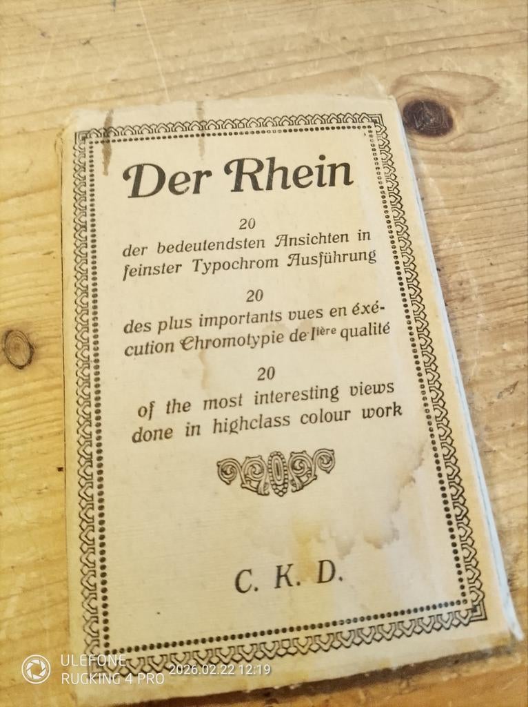 Der Rhein pochette 20 cartes postales du Rhin, Enlèvement ou Envoi, C.K.D.