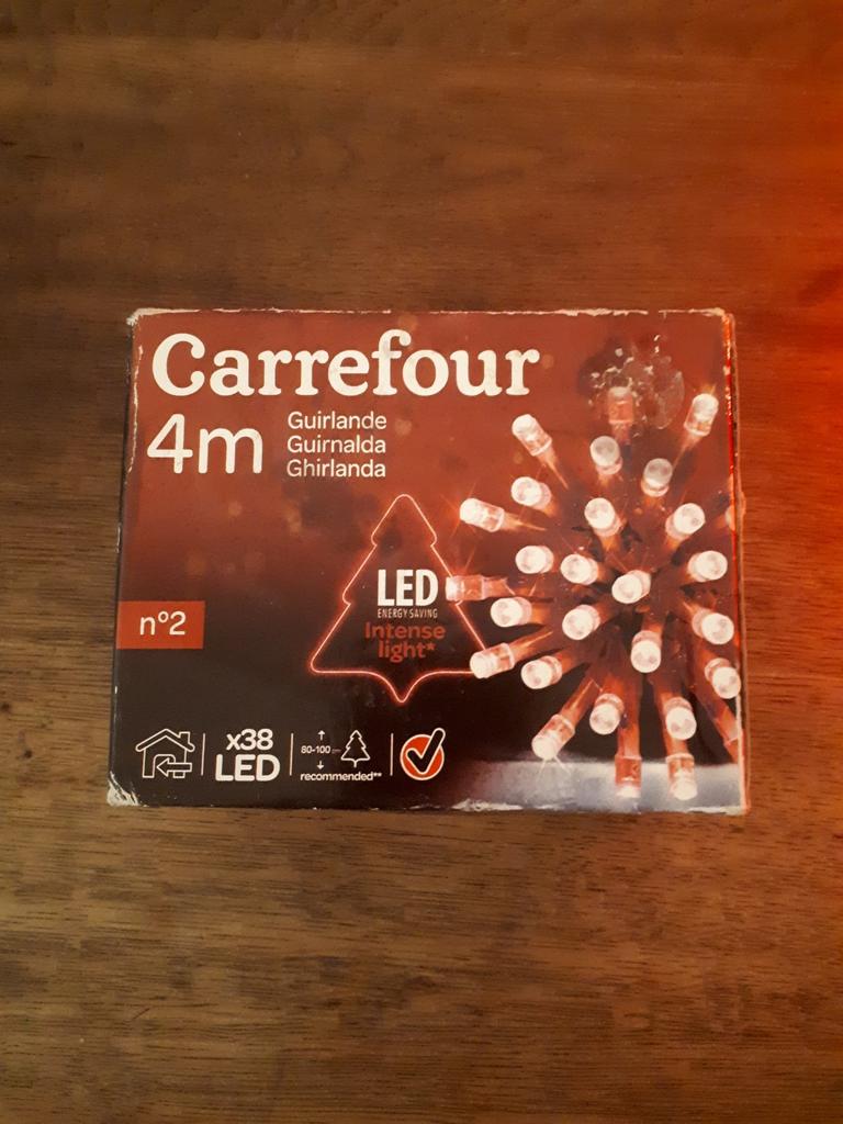 Kerstverlichting rood  38 LED Lampjes (4m lang), Diversen, Ophalen of Verzenden, Zo goed als nieuw