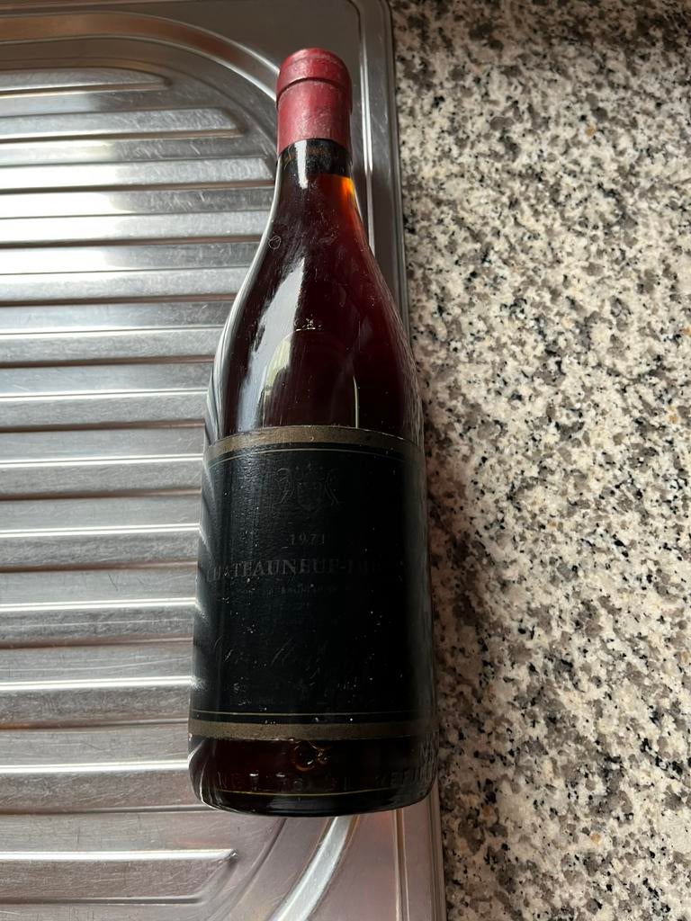 Chateauneufe du pape 1971, Pleine, Enlèvement, France, Vin rouge