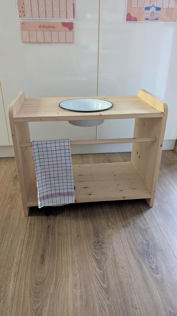 Houten Manine Montessori wastafel, Kinderen en Baby's, Ophalen, Zo goed als nieuw