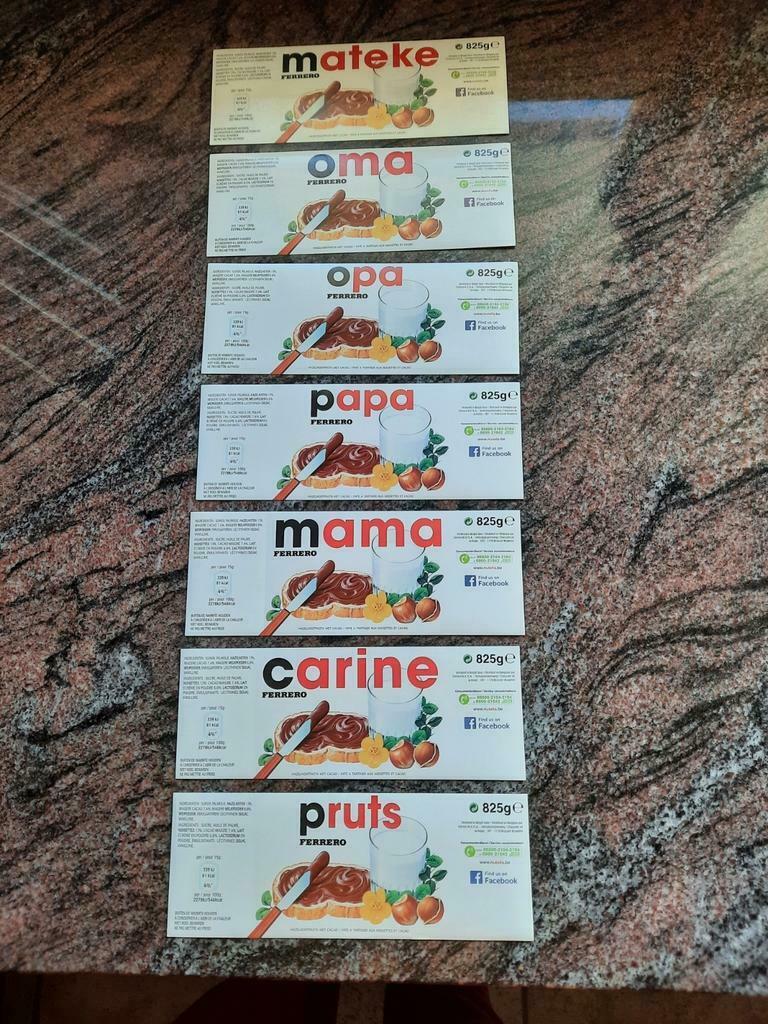 Autocollants personnalisés pour pot de Nutella 825gr, Divers, Noël, Neuf, Enlèvement ou Envoi