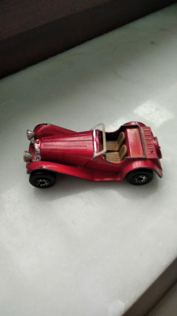 Miniatuur Jaguar SS 100 1982 1/50 Matchbox, Ophalen of Verzenden, Matchbox