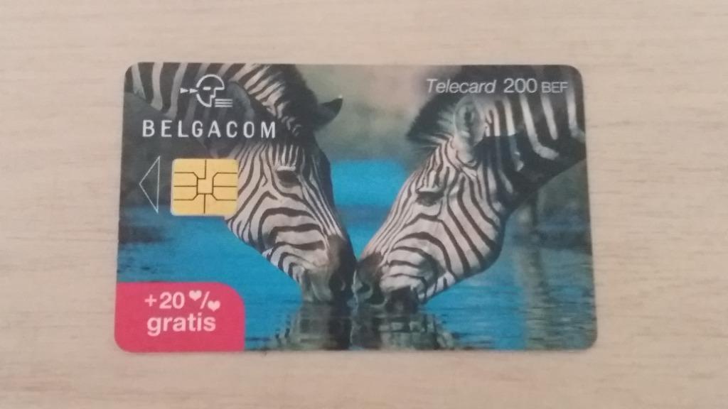 carte téléphonique à puce Belgique 200fr vintage, Enlèvement ou Envoi
