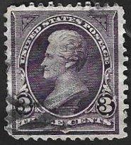 1 Postzegel USA 1894 Presidenten en politici A.Jackson, Ophalen of Verzenden, Gestempeld, Noord-Amerika