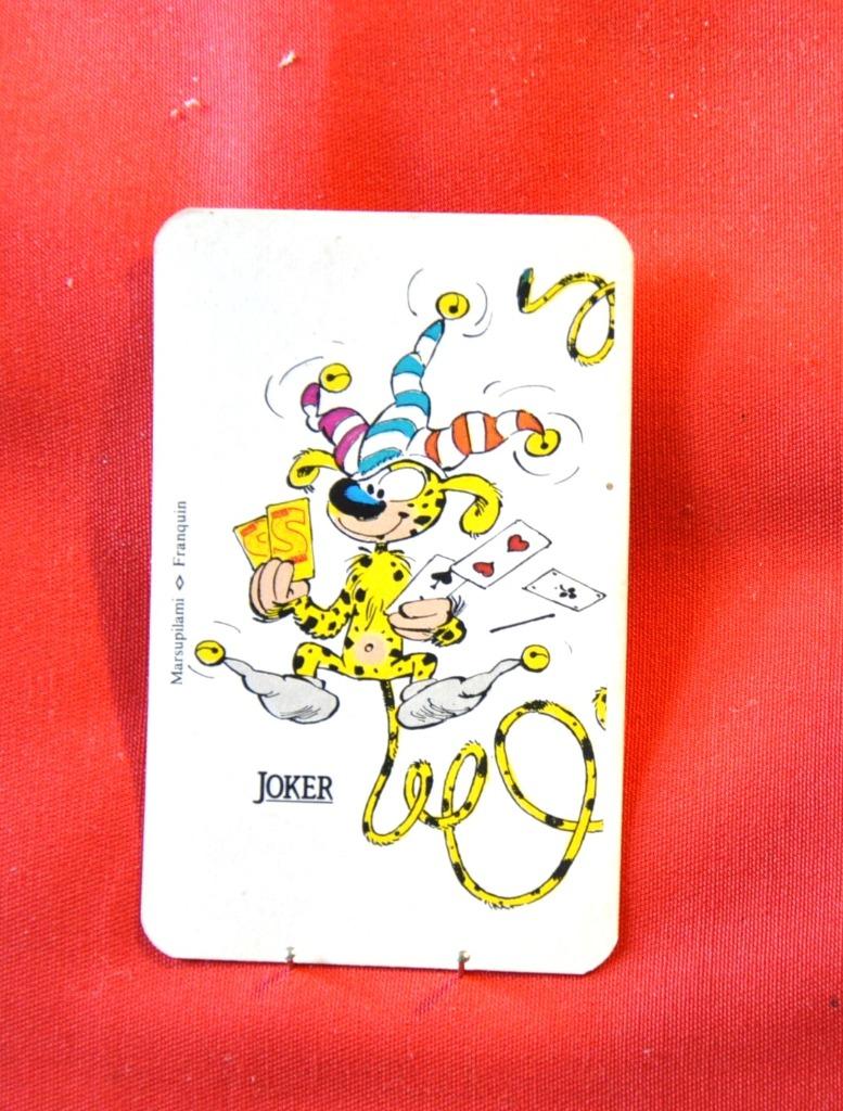 carte a jouer joker spirou marsupilami chapeau couleur 3, Enlèvement ou Envoi, Comme neuf, Joker(s)