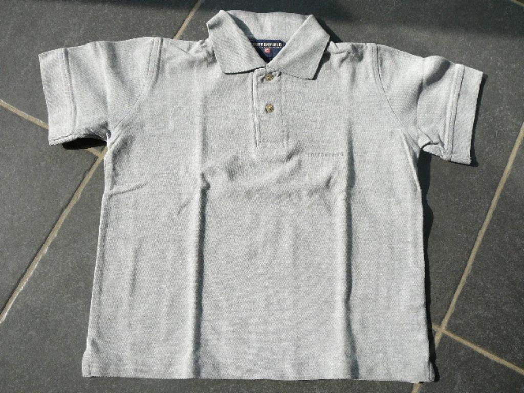 grijs poloshirt van het merk Cottonfield, Enlèvement ou Envoi, Utilisé, Garçon, Chemise ou À manches longues