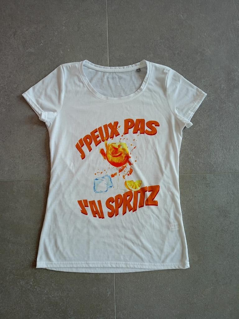 T-shirt, Manches courtes, Sans marque, Taille 36 (S), Comme neuf