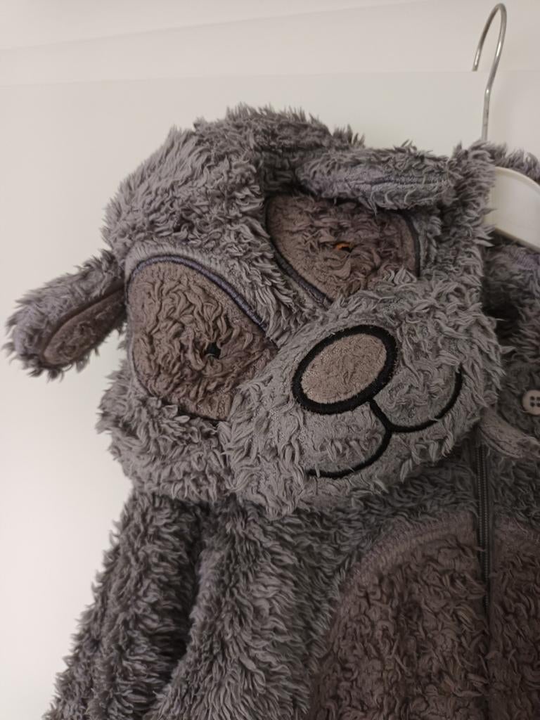 Onesie/1-delige pyjama "beer" 116/6 jaar, Ophalen of Verzenden, Zo goed als nieuw, Jongen of Meisje, Nacht- of Onderkleding