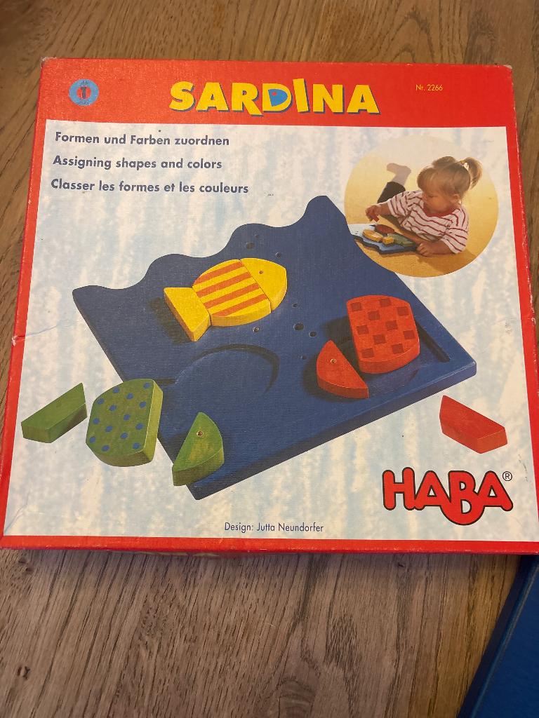 Houten puzzel visjes HABA, Ophalen, Zo goed als nieuw, Van hout, Minder dan 10 stukjes