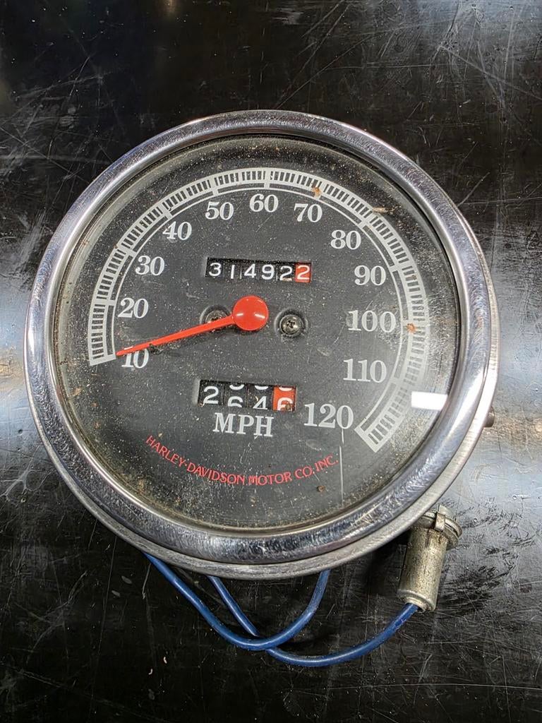 Compteur de vitesse Harley Davidson Nippon Seiki Shovelhead, Motos, Enlèvement ou Envoi, Utilisé