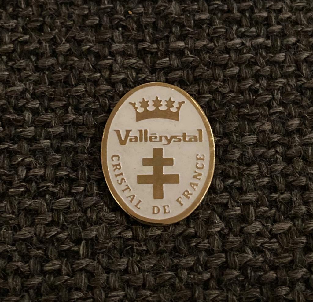 PIN - VALLERYSTAL - CRISTAL DE FRANCE - KRISTAL - GLAS, Verzenden, Gebruikt, Merk, Speldje of Pin