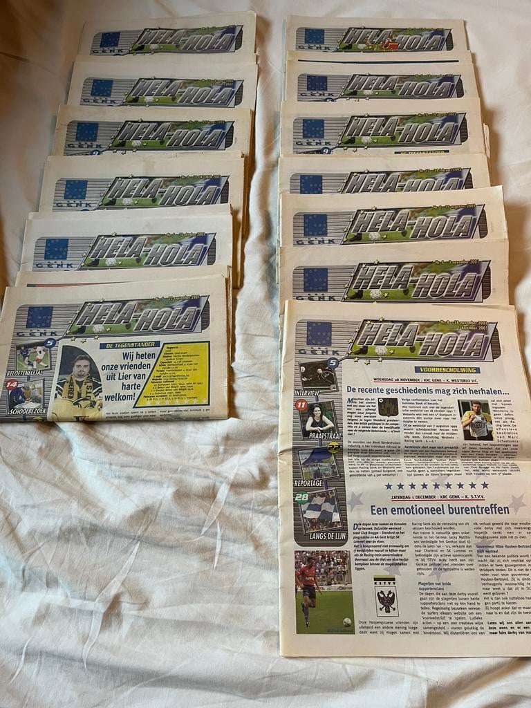 KRC Genk krantjes ( Hela - Hola 2001 & 2002 ), Boeken, Ophalen