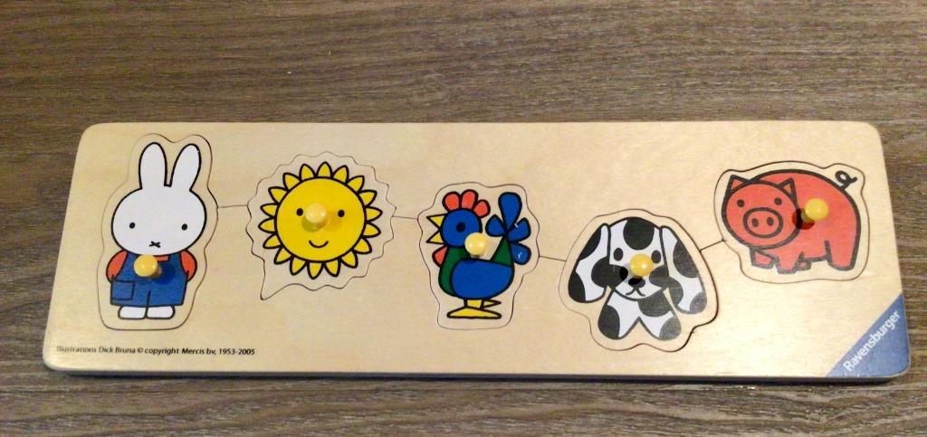 Houten puzzel Nijntje, Kinderen en Baby's, Ophalen of Verzenden, Zo goed als nieuw, Van hout, Minder dan 10 stukjes