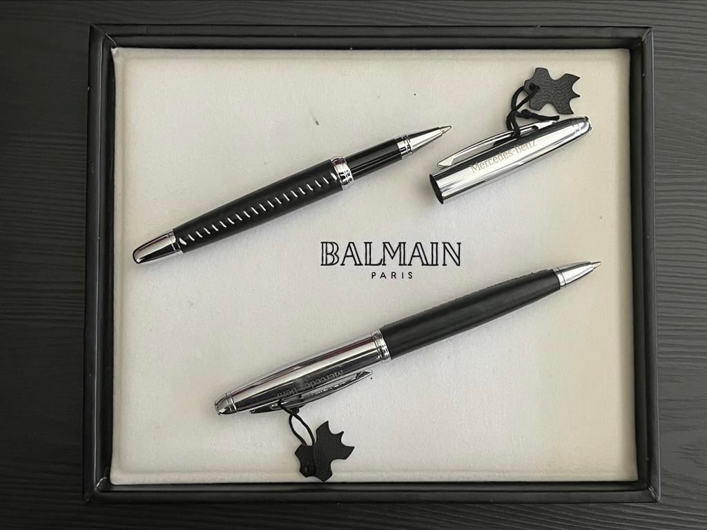 Balmain Paris  Mercedes-Benz luxe set (doos & certificaat), Verzamelen, Pennenverzamelingen, Zo goed als nieuw, Fineliner, Met doosje
