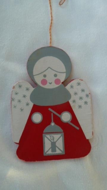 kerstversiering engel met lus om op te hangen kerstmis, Ophalen of Verzenden, Zo goed als nieuw