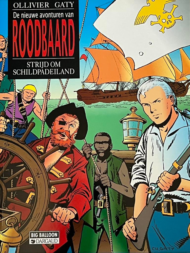 Roodbaard - Strijd om Schilpaddeneiland - Zo goed als nieuw, Eén stripboek, Ophalen of Verzenden, Zo goed als nieuw
