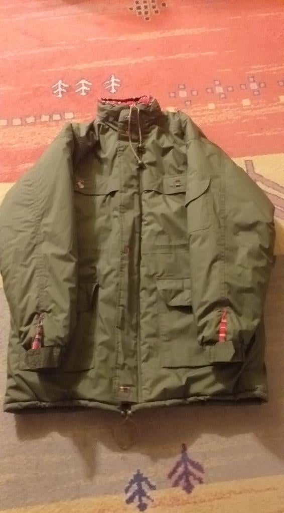 Superbe parka kaki/Vichy, Enlèvement, Neuf, Taille 52/54 (L), Vert