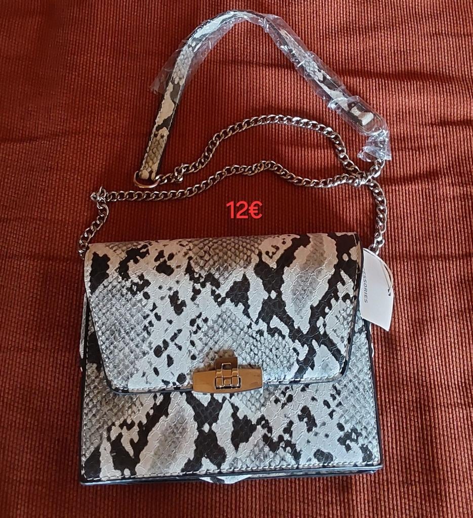 Kleine tassen met imitatie python, Ophalen of Verzenden, Nieuw, Handtas