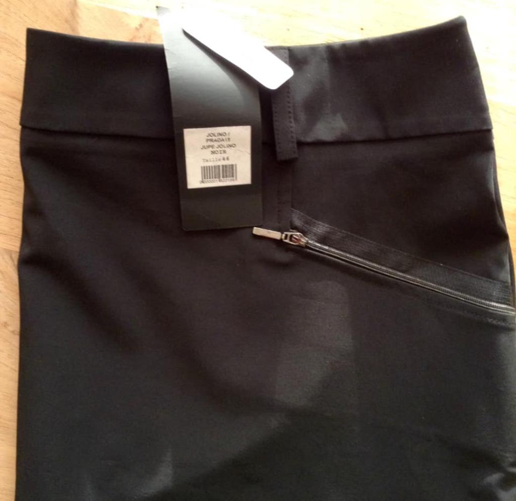 Jupe noire Me-Paris XL/46, Neuf, Taille 46/48 (XL) ou plus grande, Enlèvement ou Envoi, Au-dessus du genou