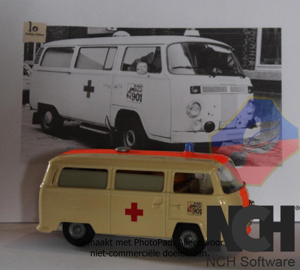 AMBULANCE GENDARMERIE VW T2B 1/43, Collections, Envoi, Gendarmerie, Miniature ou Figurine