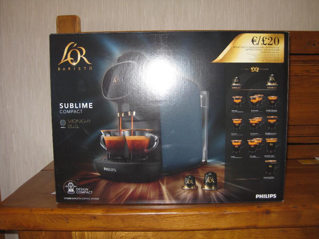 Philips L'or Sublime Compact, Neuf, Réservoir d'eau amovible, Combiné, Dosettes et capsules de café