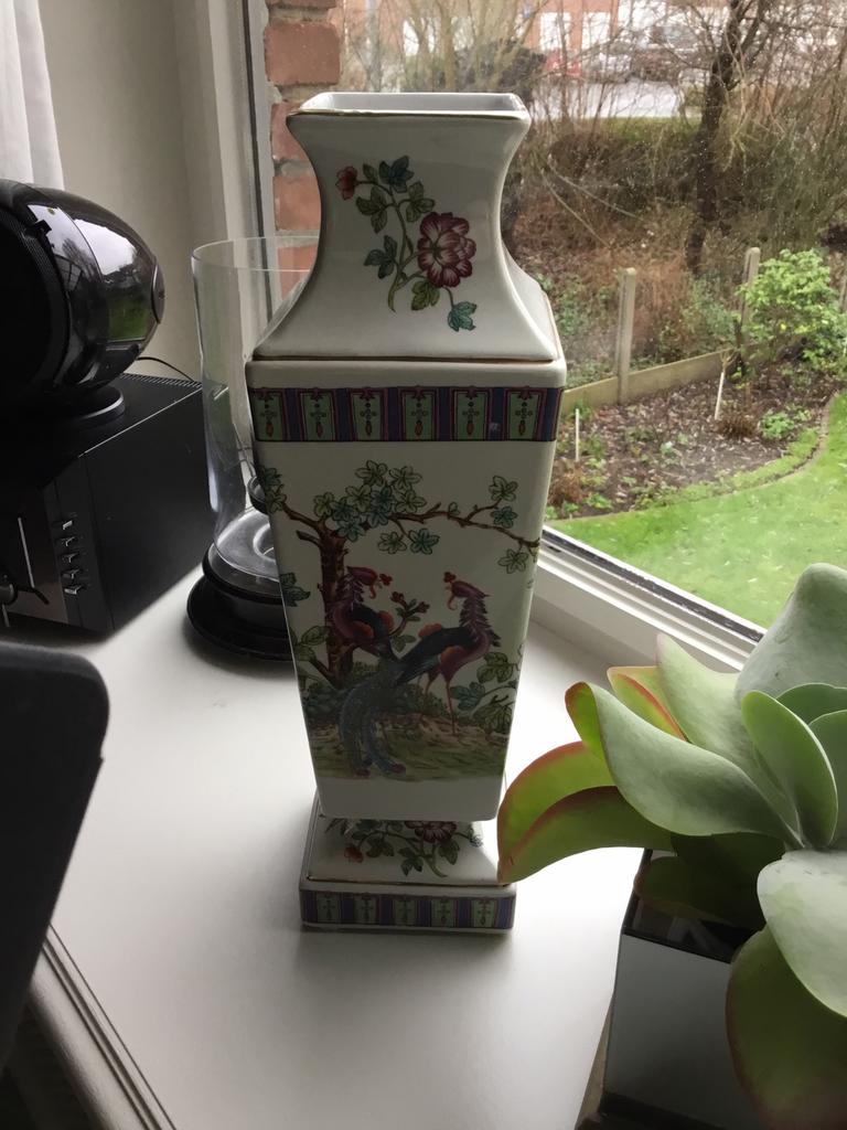 Vase vintage italien en porcelaine V.V.Carraresi, Enlèvement ou Envoi