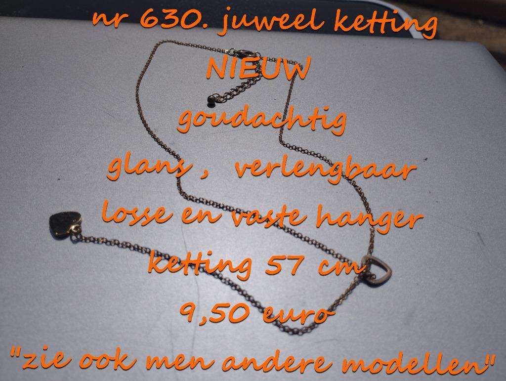 630. Bijou : collier, NEUF, frais de port inclus, Neuf, Or, Autres matériaux, Avec pendentif