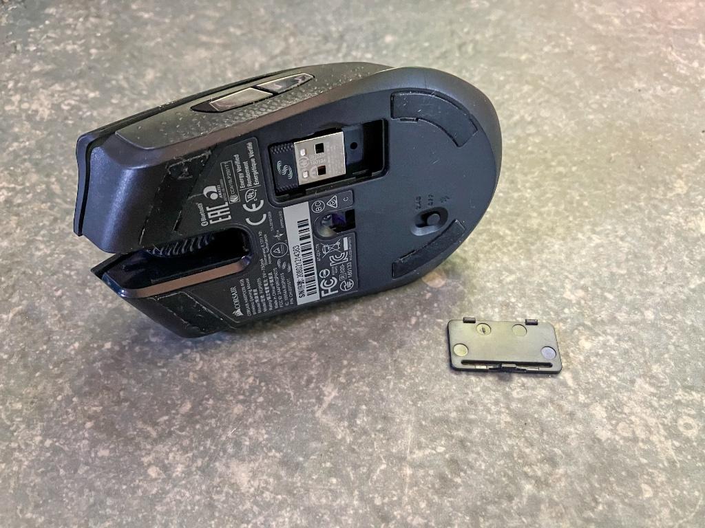 Souris de jeu sans fil Corsair - avec dongle + câble USB, Souris, Enlèvement ou Envoi, CORSAIR, Comme neuf
