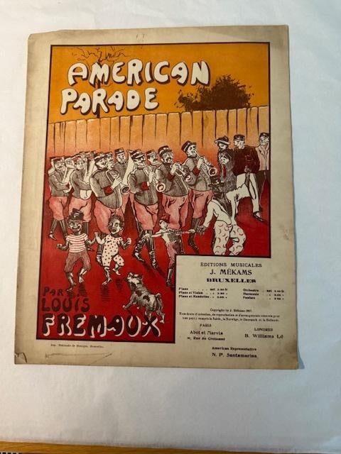 Louis Frémaux — American Parade, Musique & Instruments, Partitions, Utilisé, Artiste ou Compositeur, Classique, Piano, Enlèvement ou Envoi
